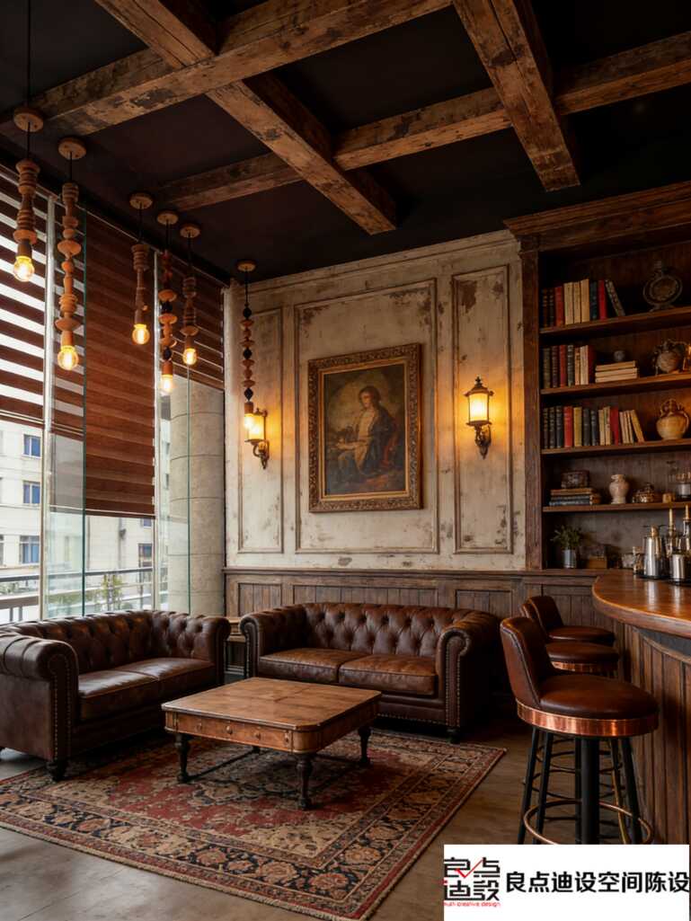 复古工业风咖啡店装修软装设计大揭秘!每一处细节都美到窒息!